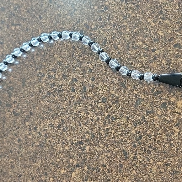 Hand made 39" Stone,Crystal and Glass bead tassel Necklace. Earthy tones - Picture 5 of 8